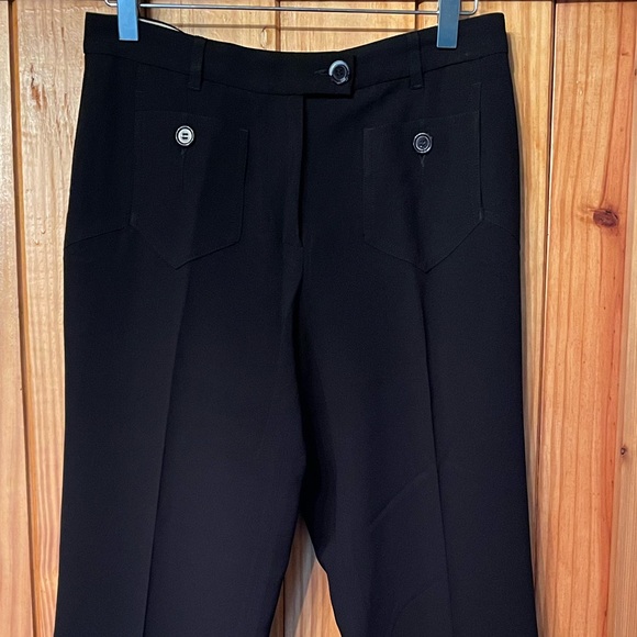 Moschino Vintage Wide Leg Trouser In Black - Picture 2 of 13